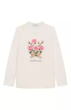 Хлопковый лонгслив Monnalisa