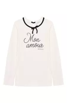 Хлопковый лонгслив Monnalisa