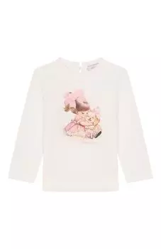 Хлопковый лонгслив Monnalisa