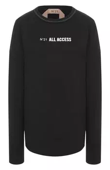 Хлопковый лонгслив N21
