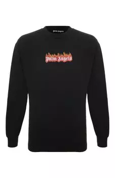 Хлопковый лонгслив Palm Angels