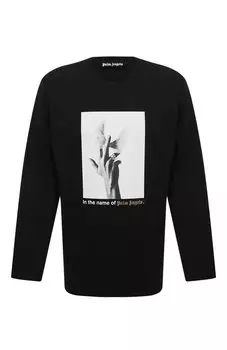 Хлопковый лонгслив Palm Angels