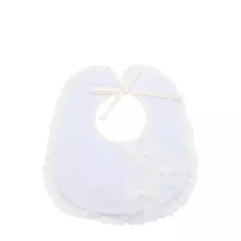 Хлопковый нагрудник с кружевной отделкой Aletta