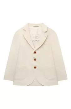 Хлопковый пиджак Brunello Cucinelli