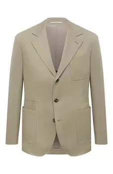 Хлопковый пиджак Brunello Cucinelli
