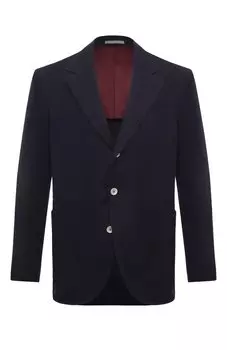 Хлопковый пиджак Brunello Cucinelli