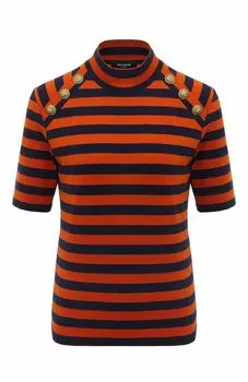 Хлопковый пуловер Balmain