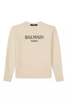 Хлопковый пуловер Balmain