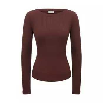 Хлопковый пуловер Brunello Cucinelli