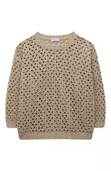 Хлопковый пуловер Brunello Cucinelli