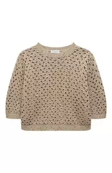 Хлопковый пуловер Brunello Cucinelli