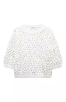 Хлопковый пуловер Brunello Cucinelli