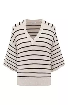 Хлопковый пуловер Brunello Cucinelli