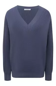 Хлопковый пуловер Brunello Cucinelli