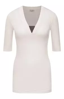 Хлопковый пуловер Brunello Cucinelli