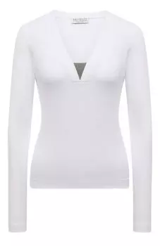 Хлопковый пуловер Brunello Cucinelli