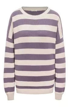 Хлопковый пуловер Brunello Cucinelli