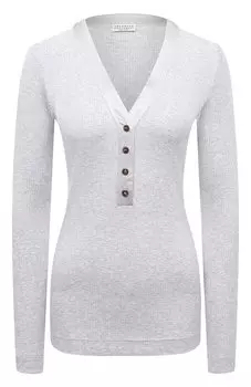 Хлопковый пуловер Brunello Cucinelli