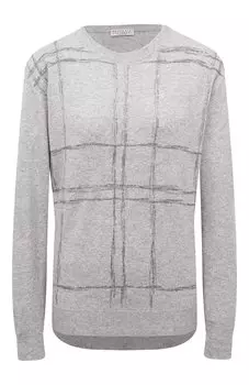 Хлопковый пуловер Brunello Cucinelli