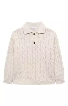 Хлопковый пуловер Brunello Cucinelli