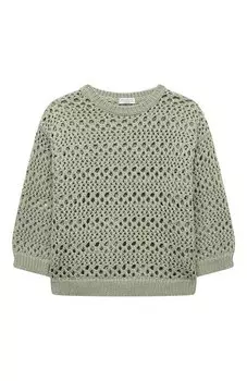 Хлопковый пуловер Brunello Cucinelli