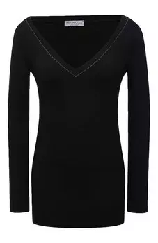 Хлопковый пуловер Brunello Cucinelli