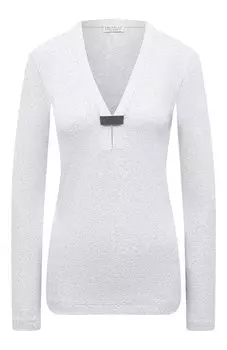 Хлопковый пуловер Brunello Cucinelli