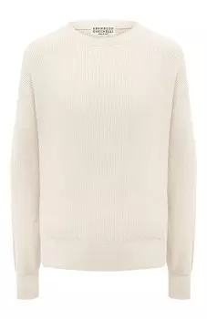 Хлопковый пуловер Brunello Cucinelli