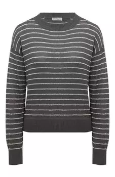 Хлопковый пуловер Brunello Cucinelli