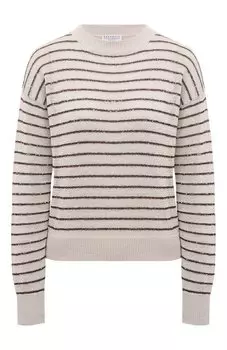 Хлопковый пуловер Brunello Cucinelli