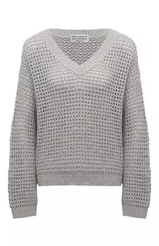 Хлопковый пуловер Brunello Cucinelli