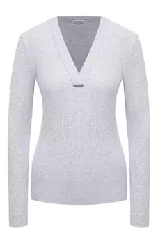 Хлопковый пуловер Brunello Cucinelli