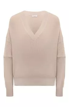 Хлопковый пуловер Brunello Cucinelli