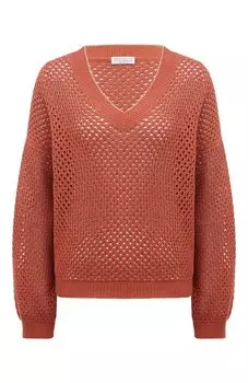 Хлопковый пуловер Brunello Cucinelli