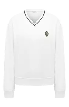 Хлопковый пуловер Brunello Cucinelli