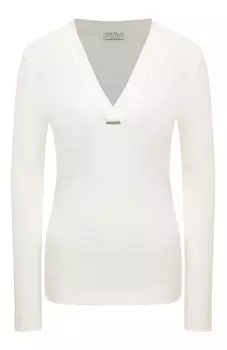 Хлопковый пуловер Brunello Cucinelli