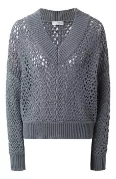 Хлопковый пуловер Brunello Cucinelli