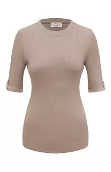 Хлопковый пуловер Brunello Cucinelli