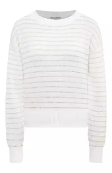 Хлопковый пуловер Brunello Cucinelli