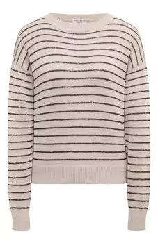 Хлопковый пуловер Brunello Cucinelli