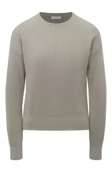 Хлопковый пуловер Brunello Cucinelli