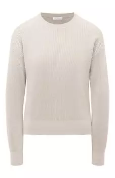 Хлопковый пуловер Brunello Cucinelli