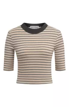 Хлопковый пуловер Brunello Cucinelli