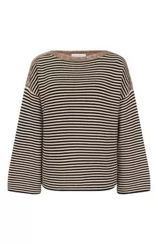 Хлопковый пуловер Brunello Cucinelli