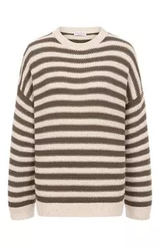 Хлопковый пуловер Brunello Cucinelli