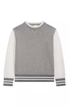 Хлопковый пуловер Eleventy