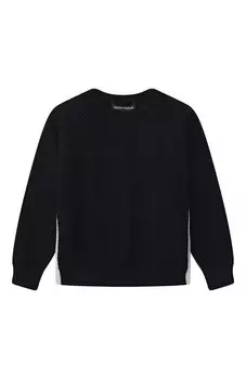 Хлопковый пуловер Emporio Armani