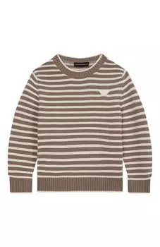 Хлопковый пуловер Emporio Armani