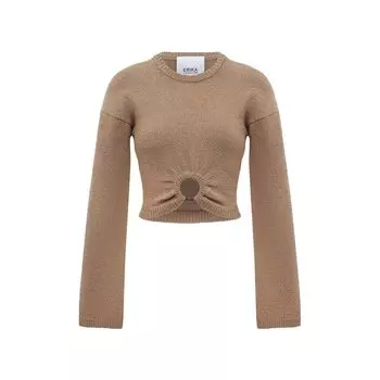 Хлопковый пуловер Erika Cavallini