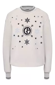 Хлопковый пуловер Giorgio Armani